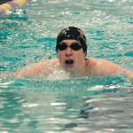 Duncan Platz swims in the 200-yard individual medley, in which he took third with a 2:16.92 mark. (Mark Krulish/Kitsap News Group)