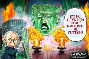 Man behind the curtain