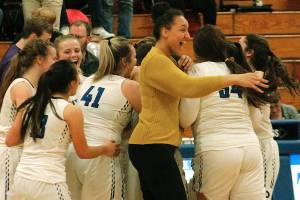 Olympic pulled off an upset of Sequim on Tuesday to force a winner-take-all game with Kingston on Thursday. (Mark Krulish/Kitsap News Group)