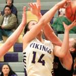 North Kitsaps Noelani Barreith drives the paint in the game against Orting. (Mark Krulish/Kitsap News Group)