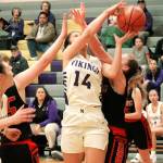North Kitsaps Noelani Barreith drives the paint in the game against Orting. (Mark Krulish/Kitsap News Group)