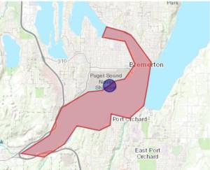 Sewage spill at Naval shipyard prompts no-contact advisory for Sinclair Inlet