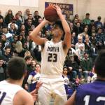Junior forward Shaa Humphrey was awarded the Olympic League 2A MVP after averaging 17 points per game this season. (Mark Krulish/Kitsap News Group)