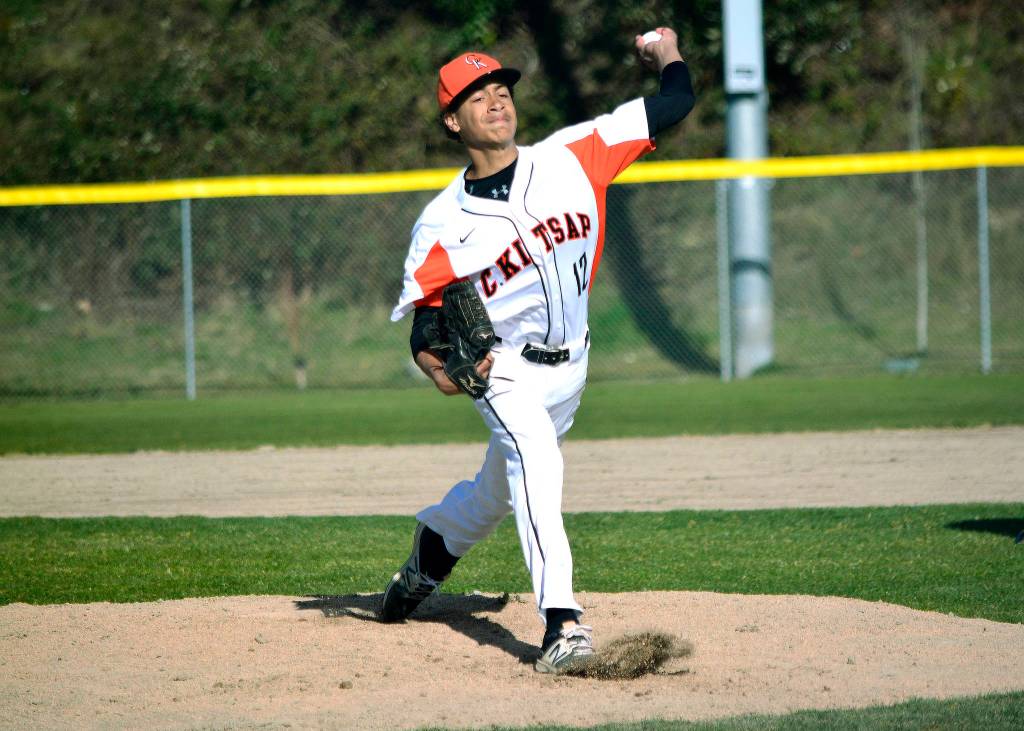 Owen Davies leads a deep and talented pitching Central Kitsap pitching staff into the 2019 season. (Mark Krulish/Kitsap News Group)