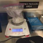 A bag of crystal meth recovered during a drug bust in Bremerton on Tuesday, March 5. (Bremerton Police Department)