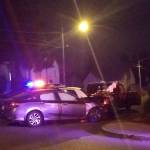 A Honda crashed into a Bremerton police cruiser at 11th Street and Roosevelt Avenue. Photo courtesy of BPD