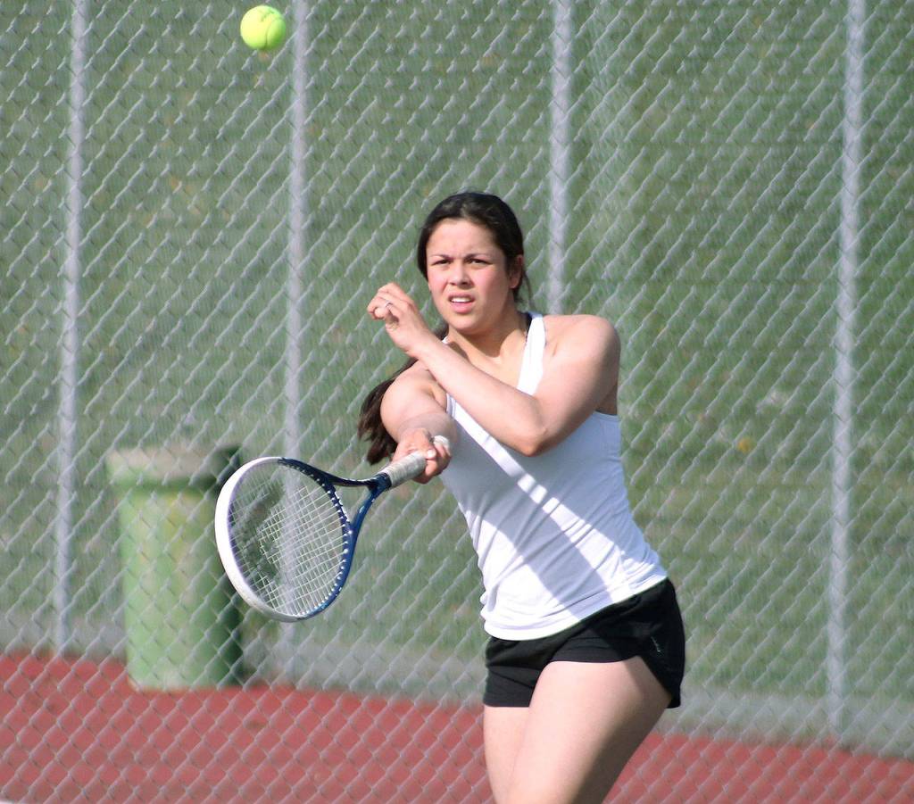 Noelani Barreith, a junior, should be one half of a potent doubles team that has postseason aspirations. (Mark Krulish/Kitsap News Group)
