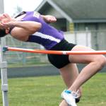 North Kitsaps Stephanie Lara clears the high bar. (Mark Krulish/Kitsap News Group)