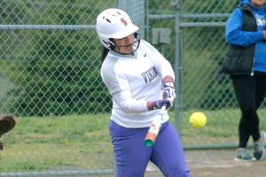 North Kitsaps Alicia Goetz went 2 for 4 with a double in a 7-4 win over North Mason. (Mark Krulish/Kitsap News Group)