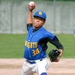 Hector Infante threw 6 2/3 shutout innings in his final start for Bremerton. (Mark Krulish/Kitsap News Group)