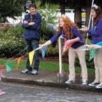 A little race participant reluctantly crosses the finish line at the Seagull Splat 5K races kids run. (File photo 2016)