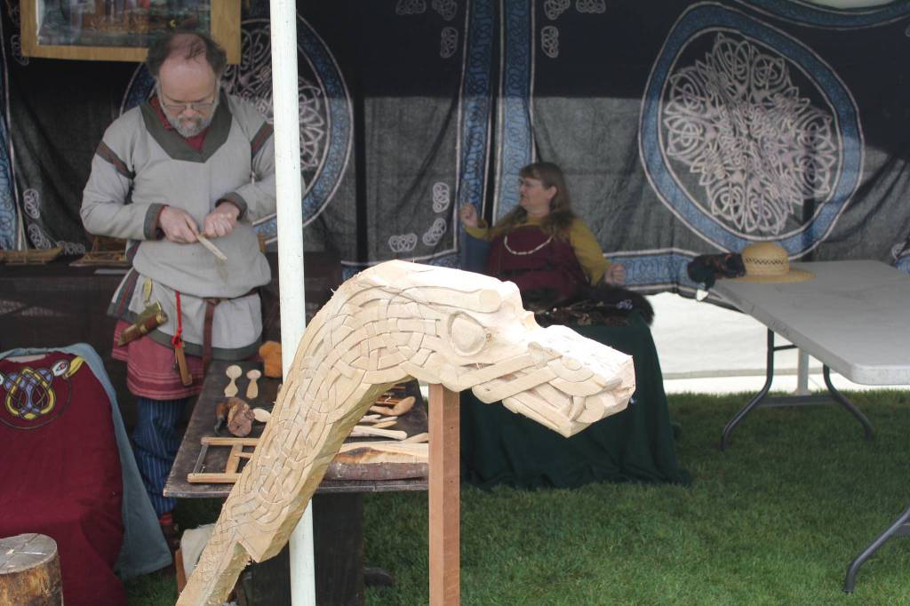<em>The Viking Village featured craftspeople showcasing their wares and various Nordic art. </em>Nick Twietmeyer/Kitsap News Group