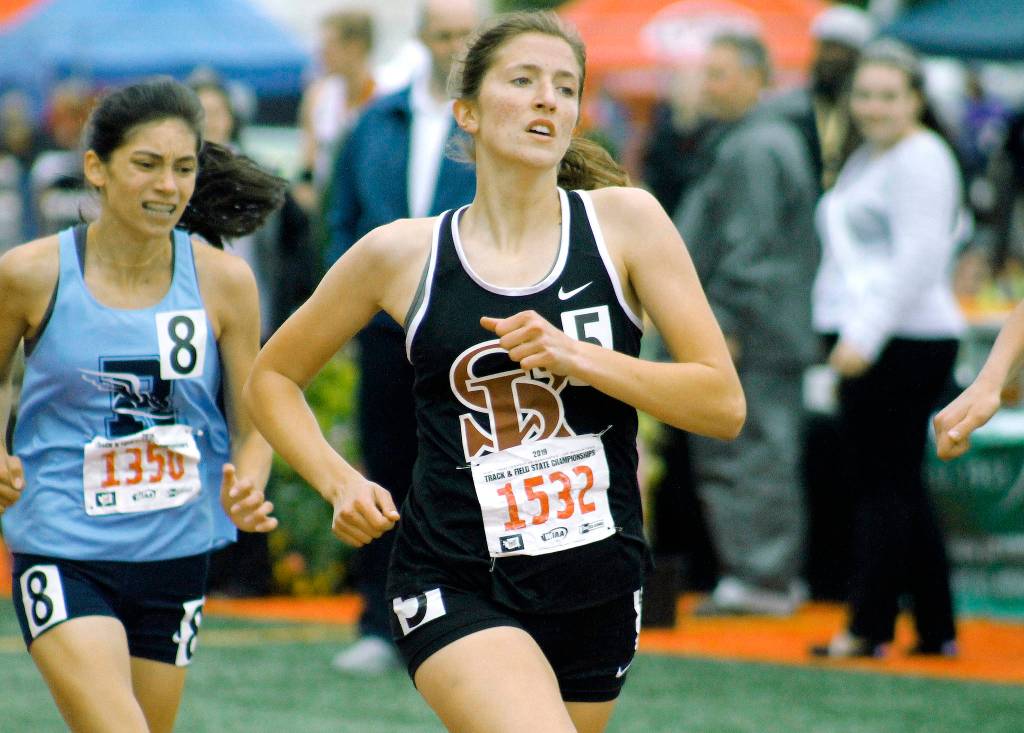 Mark Krulish | Kitsap News Group                                Paxton DePoe, the Independents Female Athlete of the Year, has been the heart and soul of the Wolves cross country team for the past four years.