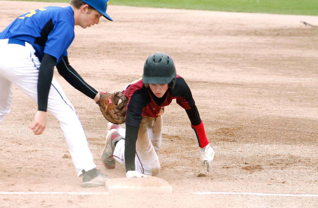 Tyler Bates hit .320 for the Bucs this season and was selected for the Olympic League first team. (Mark Krulish/Kitsap News Group)