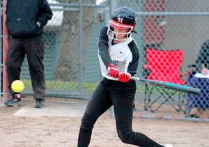 Olympic shortstop Molly Gates is the Olympic League 2A MVP after hitting 15 home runs and driving in 41 runs this season. (Mark Krulish/Kitsap News Group)