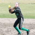Klahowya pitcher and infielder Shae Stevens was an all-Nisqually League selection. (Mark Krulish/Kitsap News Group)