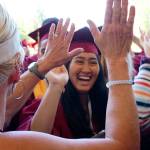 Former Sedgwick Middle School alums and graduating South Kitsap High School seniors walk through a gauntlet of congratulatory Sedgwick students June 11. (Bob Smith | Kitsap Daily News)