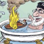 Bath time with a tanker