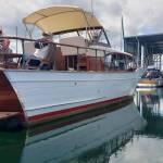 Chris Craft wooden boats gather at Port Orchard Marina