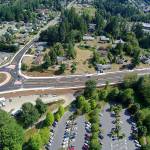 The reopening of Tremont Street after its rebuild and lane widening has meant Port Orchard motorists are getting acquainted with the nuances of multi-lane roundabouts. (Bob Smith | Kitsap Daily News)