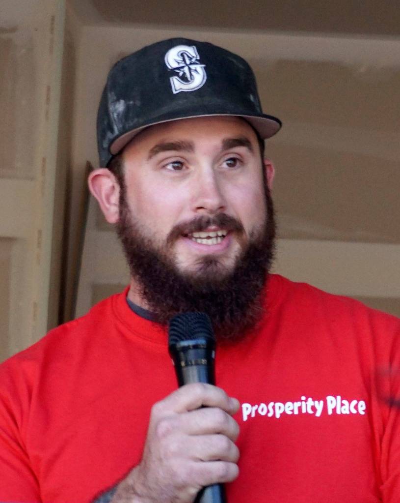 Andy Rogers is a new Prosperity Place homeowner who says he appreciated achieving the goal of building his own home. (Bob Smith | Kitsap Daily News)