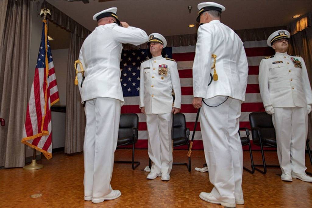 Naval Base Kitsap changes command at Friday ceremony