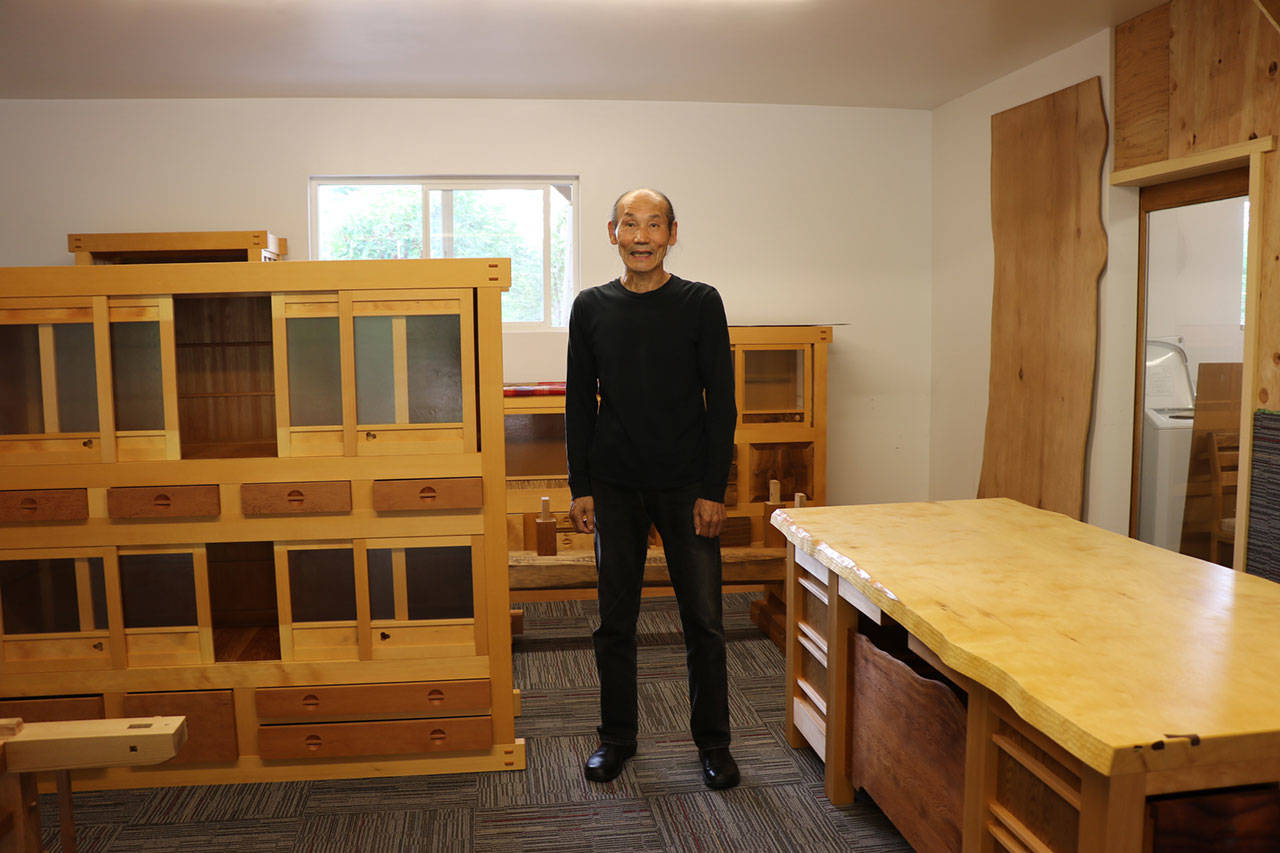 Seabeck man uses traditional Japanese wood joinery to build