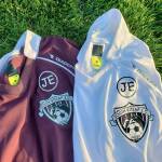 Photo courtesy of David Eyre                                The patch featuring Jesse Eyres initials, which will be worn by the South Kitsap United 06 Boys team this season.
