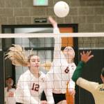 Riley Knapp led Central Kitsap with 12 kills in a home-opener win over Timberline. (Mark Krulish/Kitsap News Group)
