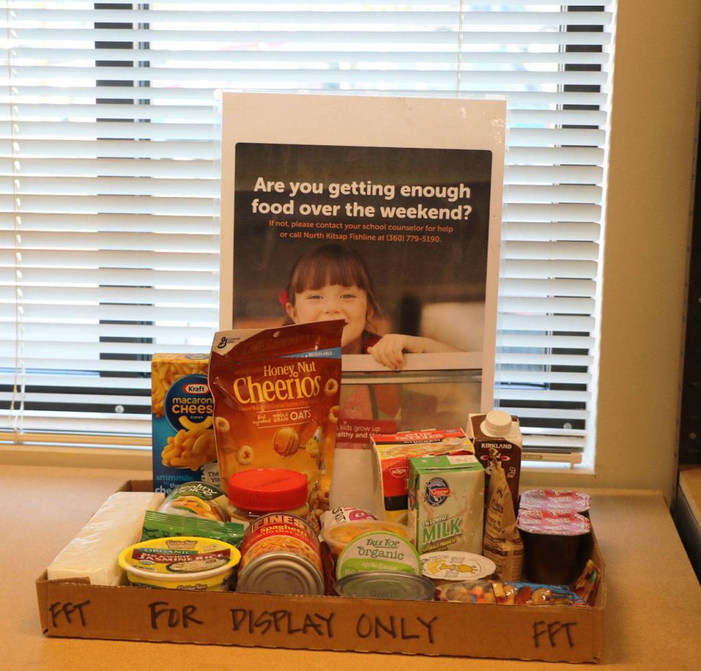 Fishline puts together bags of food for students with food insecurity throughout North Kitsap in a program called Food for Thought.