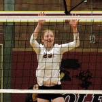 South Kitsap senior middle blocker Faith Smith, who is a leader on the volleyball court, will be headed to Southwestern College in Kansas next fall. (Mark Krulish | Kitsap News Group)