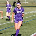 North Kitsap senior Charlotte Bond scored four goals against Franklin Pierce in her teams district tournament opener. (Mark Krulish/Kitsap News Group)