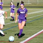 North Kitsap senior Charlotte Bond scored four goals against Franklin Pierce in her teams district tournament opener. (Mark Krulish/Kitsap News Group)