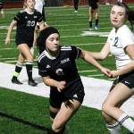 Mackenzie Weaver and her Klahowya teammates are once again 1A District 3 champions after defeating Cascade Christian, 3-1. (Mark Krulish/Kitsap News Group)