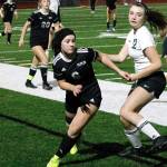 Mackenzie Weaver and her Klahowya teammates are once again 1A District 3 champions after defeating Cascade Christian, 3-1. (Mark Krulish/Kitsap News Group)