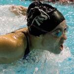 Klahowyas Elizabeth Helmer took eighth in the 100-yard butterfly at the 1A/2A state meet. (Mark Krulish/Kitsap News Group)