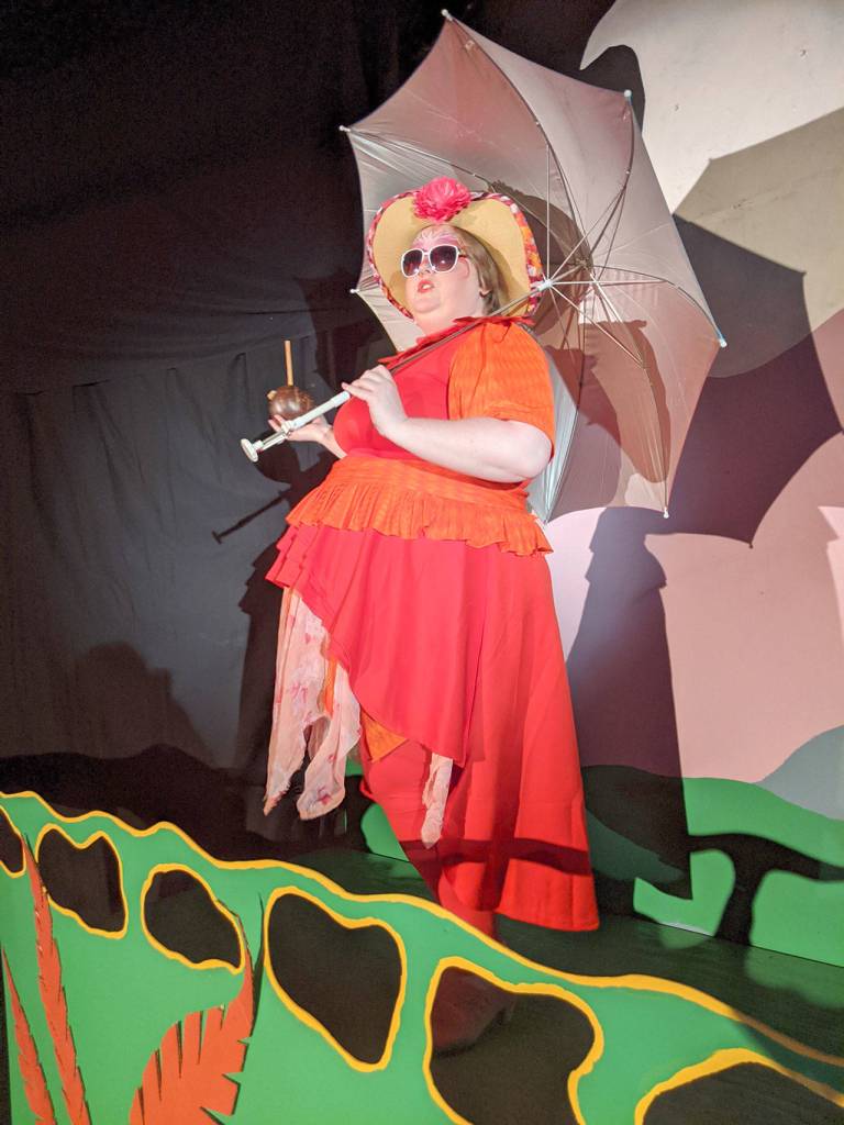 Mayzie LaBird is played by Amy Knickerbocker in Seussical the Musical. (Photo by Rebecca Ewen)