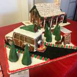 Gingerbread house entries from last year are displayed inside the Port Orchard Market. (Courtesy photo)