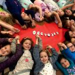 Photo courtesy of Patty Pace                                These students from Patty Paces second-grade class last year at South Colby Elementary gathered in a circle to exhibit the true meaning of kindness and how it spreads in an interconnected way.