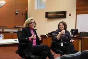 Senator Christine Rolfes and Mayor Becky Erickson held an open forum during Mayor Ericksons Saturday office hours.