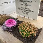 A monument has been placed in front of the posts Kendall Street headquarters commemorating its 100 years in Port Orchard. (Bob Smith | Kitsap Daily News)