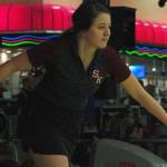 Anabelle McElhaney averaged 200 pins in her two full games against Rogers. (Mark Krulish/Kitsap News Group)