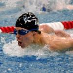 Alex Oathout finished second in the 200-yard individual medley for Klahowya. (Mark Krulish/Kitsap News Group)