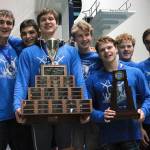 Olympics boys swim team captured a 2A state championship in February. (Mark Krulish/Kitsap News Group)