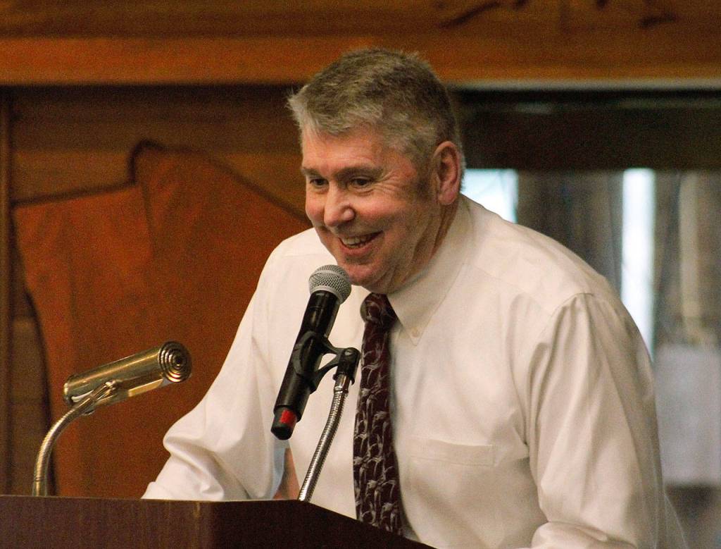 Former South Kitsap head boys basketball coach John Callaghan was inducted into the Kitsap Sports Hall of Fame after winning 304 games, placing him fifth all-time in West Sound history. (Mark Krulish/Kitsap News Group)