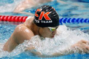 James Sanchez of Central Kitsap won two events at the South Sound Conference championships this past weekend. (Mark Krulish/Kitsap News Group)