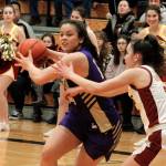 North Kitsap senior Noelani Barreith led the Vikings with 20 points in their 61-47 victory over Kingston on Tuesday. (Mark Krulish/Kitsap News Group)