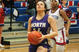 Noelani Barreith had 11 points and 13 rebounds in North Kitsaps upset victory over White River. (Mark Krulish/Kitsap News Group).