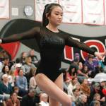 Junko Ketch scored a 31.1 in the All Around at the 1A/2A/3A state gymnastics meet. Her best score was an 8.675 in the floor exercise. (Mark Krulish/Kitsap News Group)