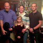 Keith Sekoras combined family includes his wife Andrea, his son Kyle and Andreas daughter Olivia Hassler. (Courtesy photo of Keith Sekora)